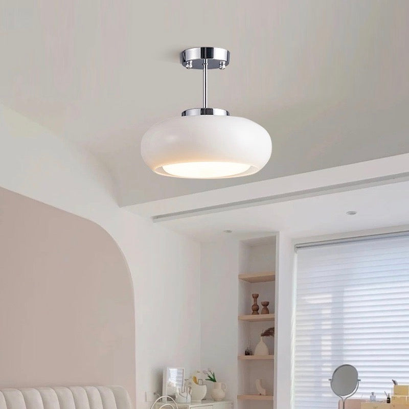 Bauhaus Brass Disc Vintage Ceiling Lamp