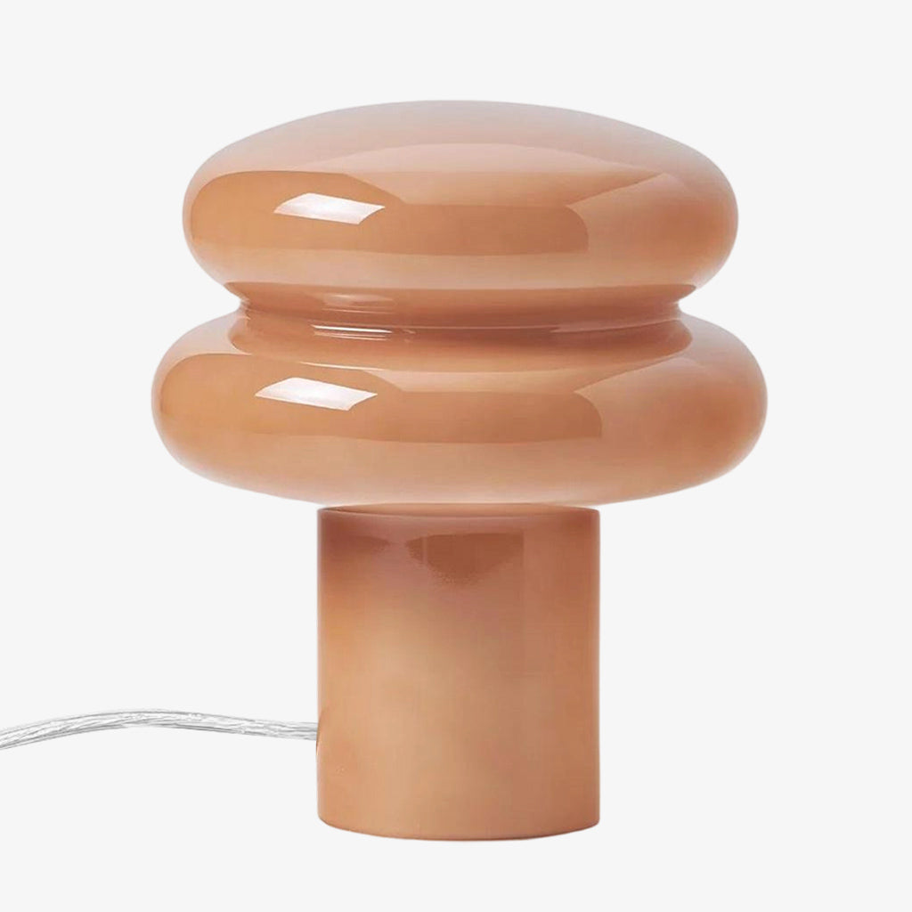 Orra Decorative Opal Table Lamp - Minimalist Bauhaus Desk Side Table Light
