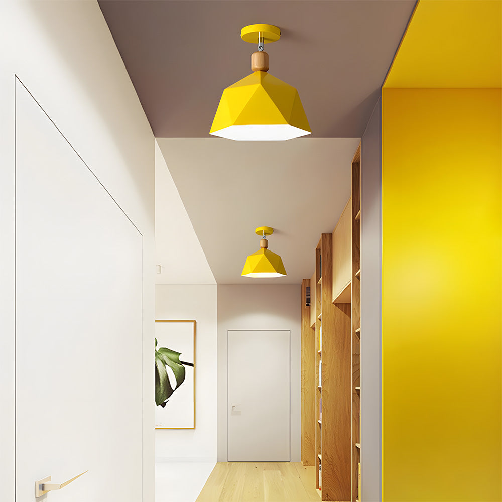 Macaron Organic Ceiling Light - Elegant Metal Ceiling Lamp for Hallway