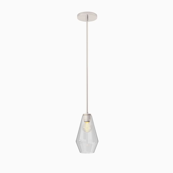 Merin Transparent Glass Sculpture Geometric Pendant Lamp