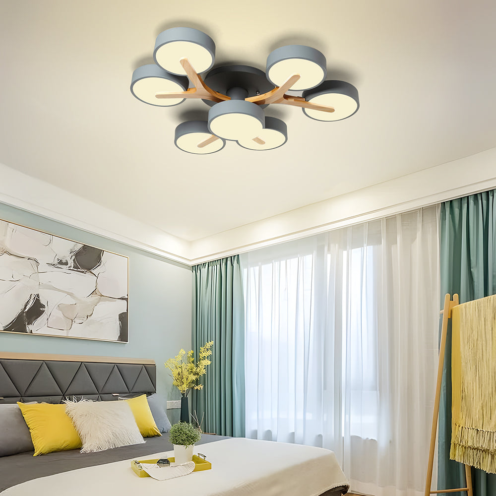 Contemporary Luxurious Ceiling Light - Acrylic Fixture for Living Room