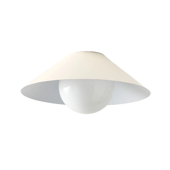Brivana Metal Semi-Flush Ceiling Light - Modern Cone Lamp for Hallway