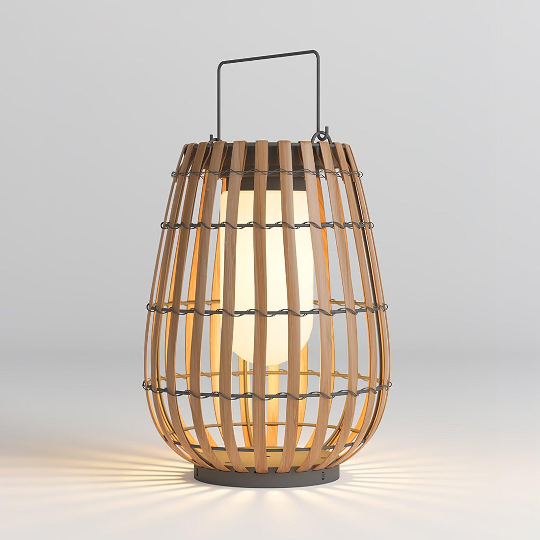 Tropic Braid Outdoor Lamp - Faux-Rattan Metal Waterproof