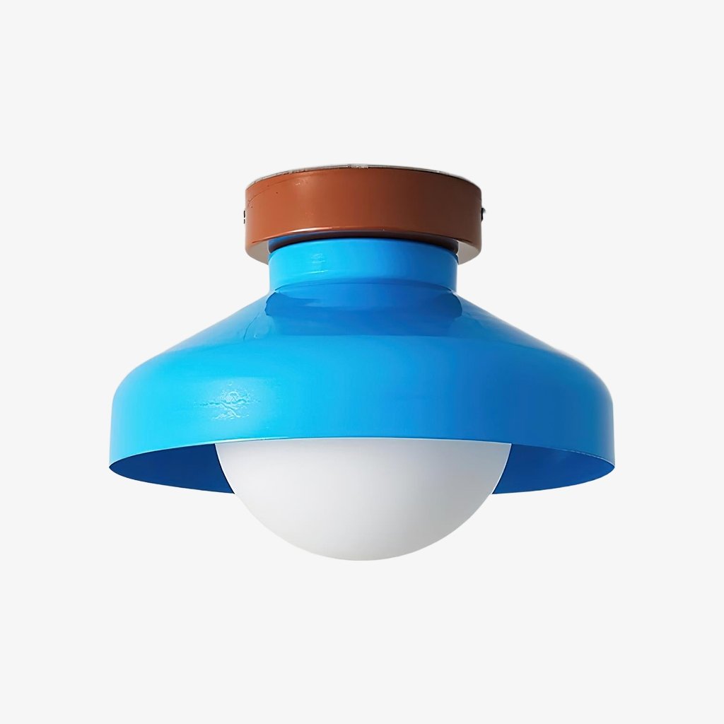 Elystra Sculptural Glass Ceiling Light Minimalist Cone Shape Fixture for the Living Room