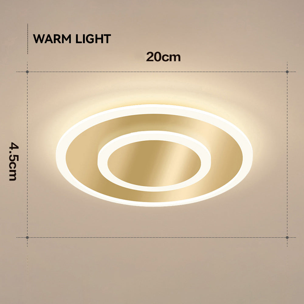 Minimalist LED Ceiling Light - Organic Metal Lamp for Modern Bedroom