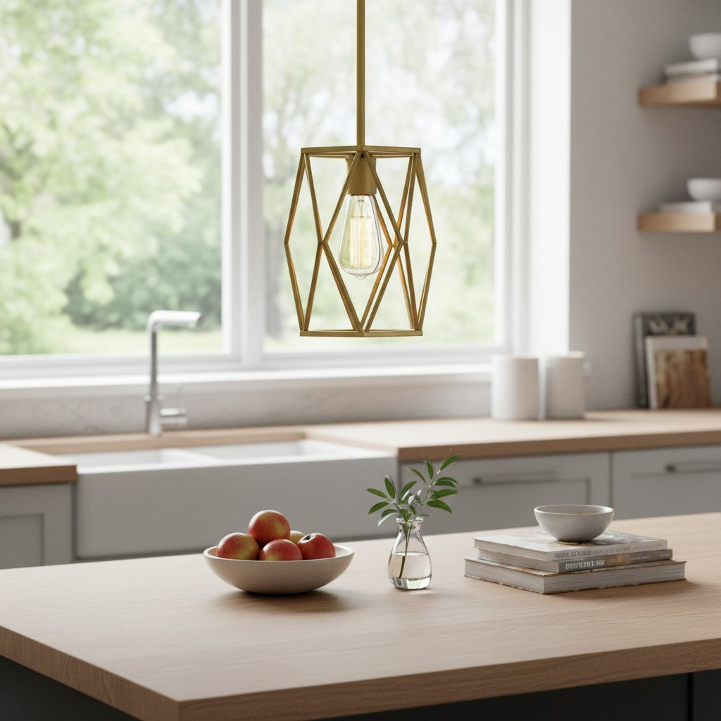 Auricyl Vintage Käfig-Pendelleuchte – Metallzylinder-Stil, perfekt fürs Esszimmer