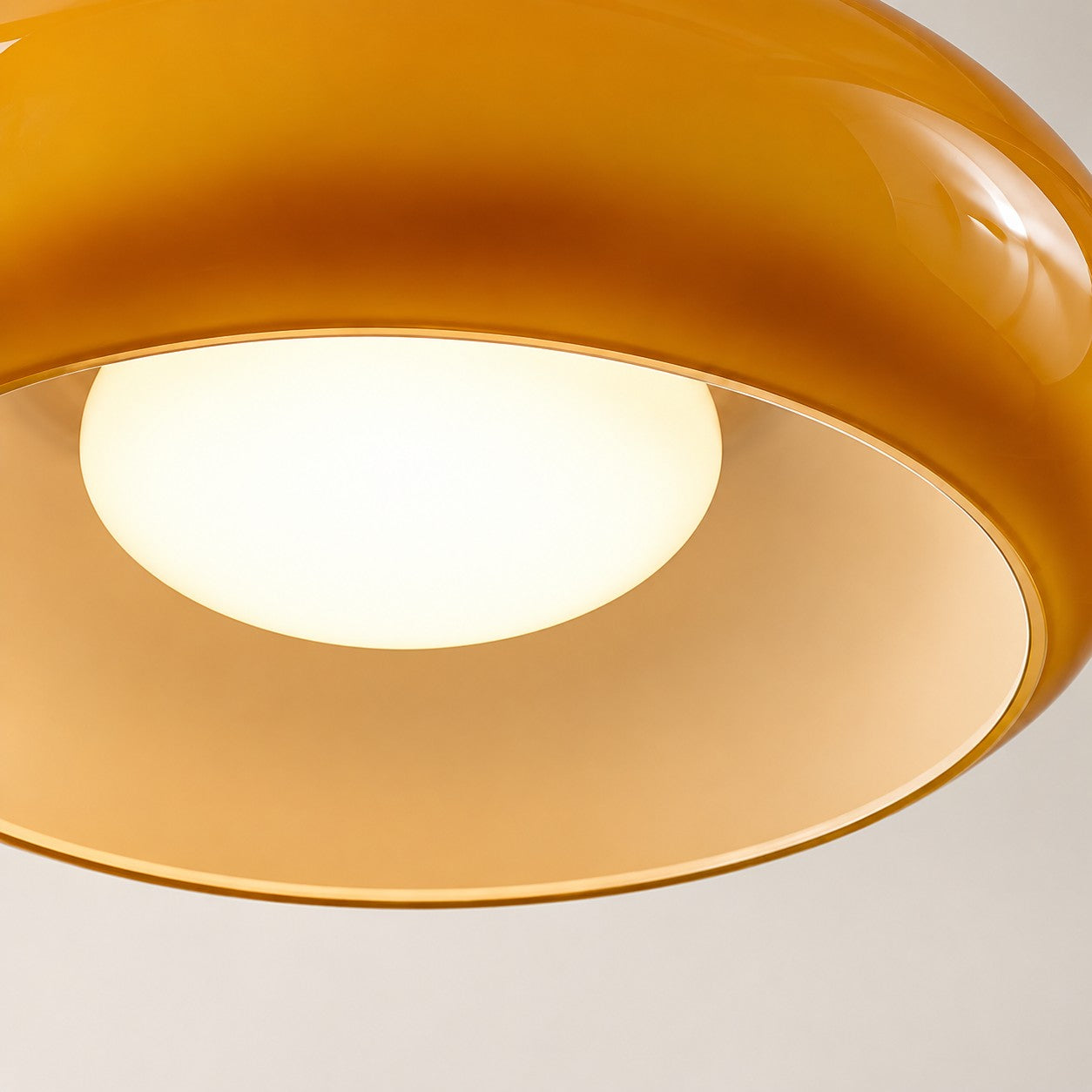 Bauvia Bauhaus moderne runde Glas-Deckenleuchte