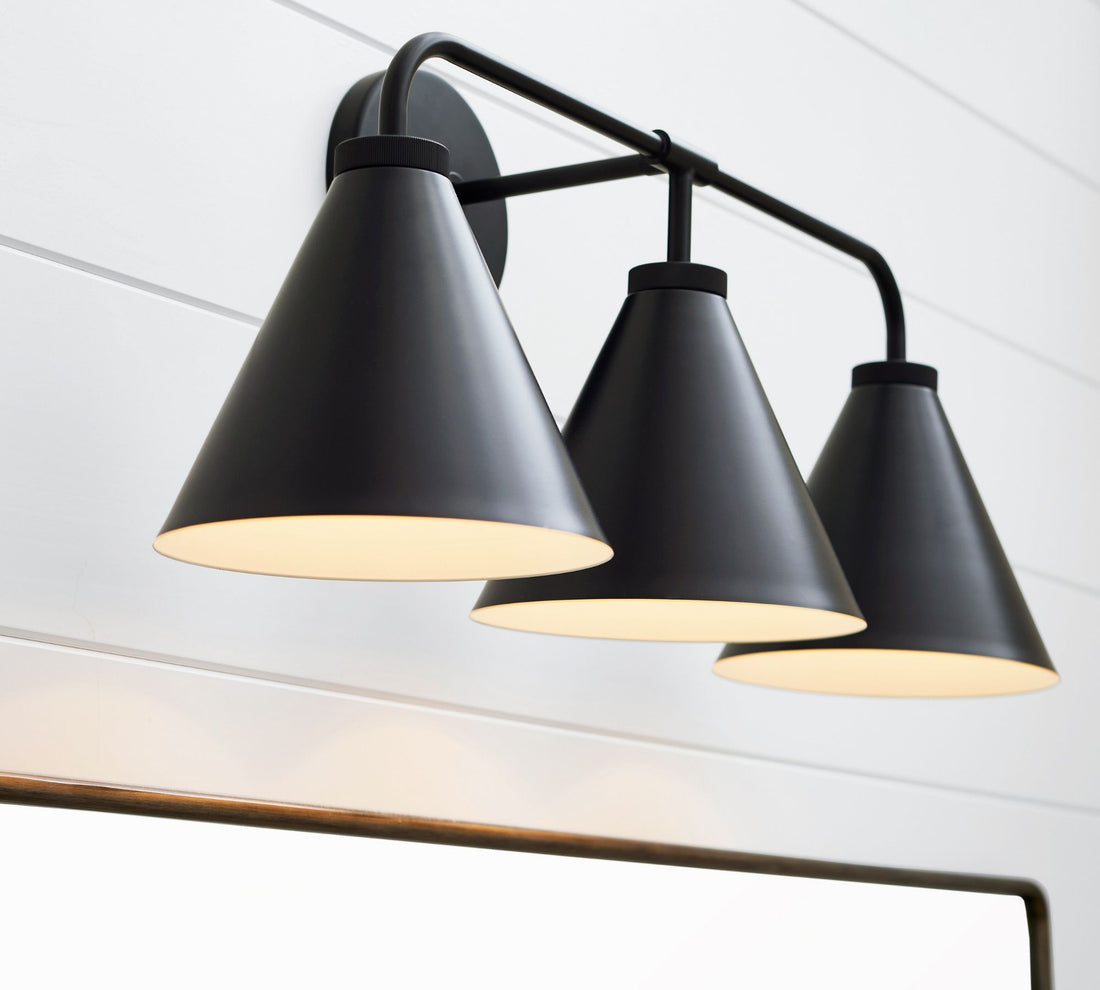Korvi Metal Cone Wall Lamp - Classic Multi-Head Tapered Wall Sconce