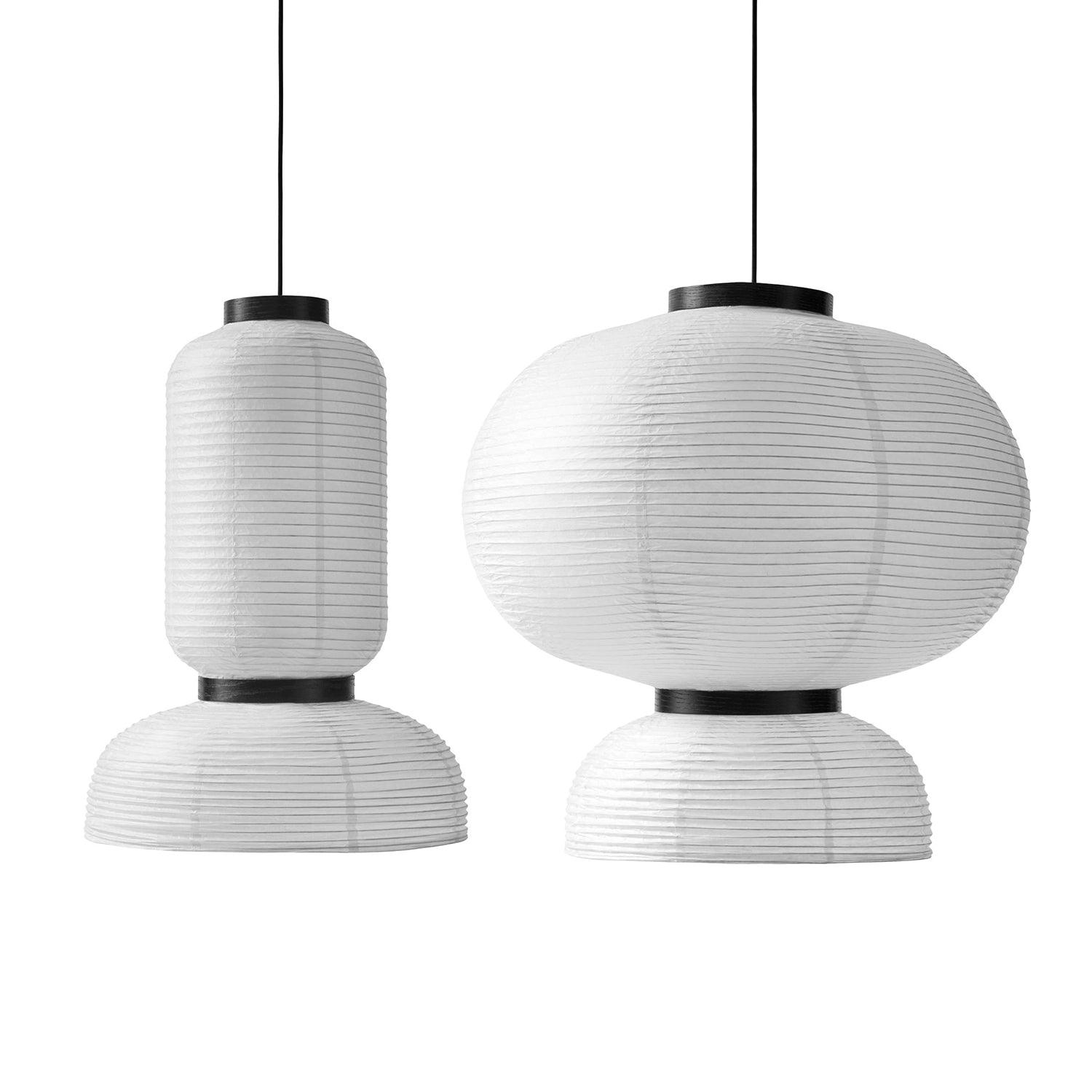 Rounded Layered Paper Plug-In Pendant