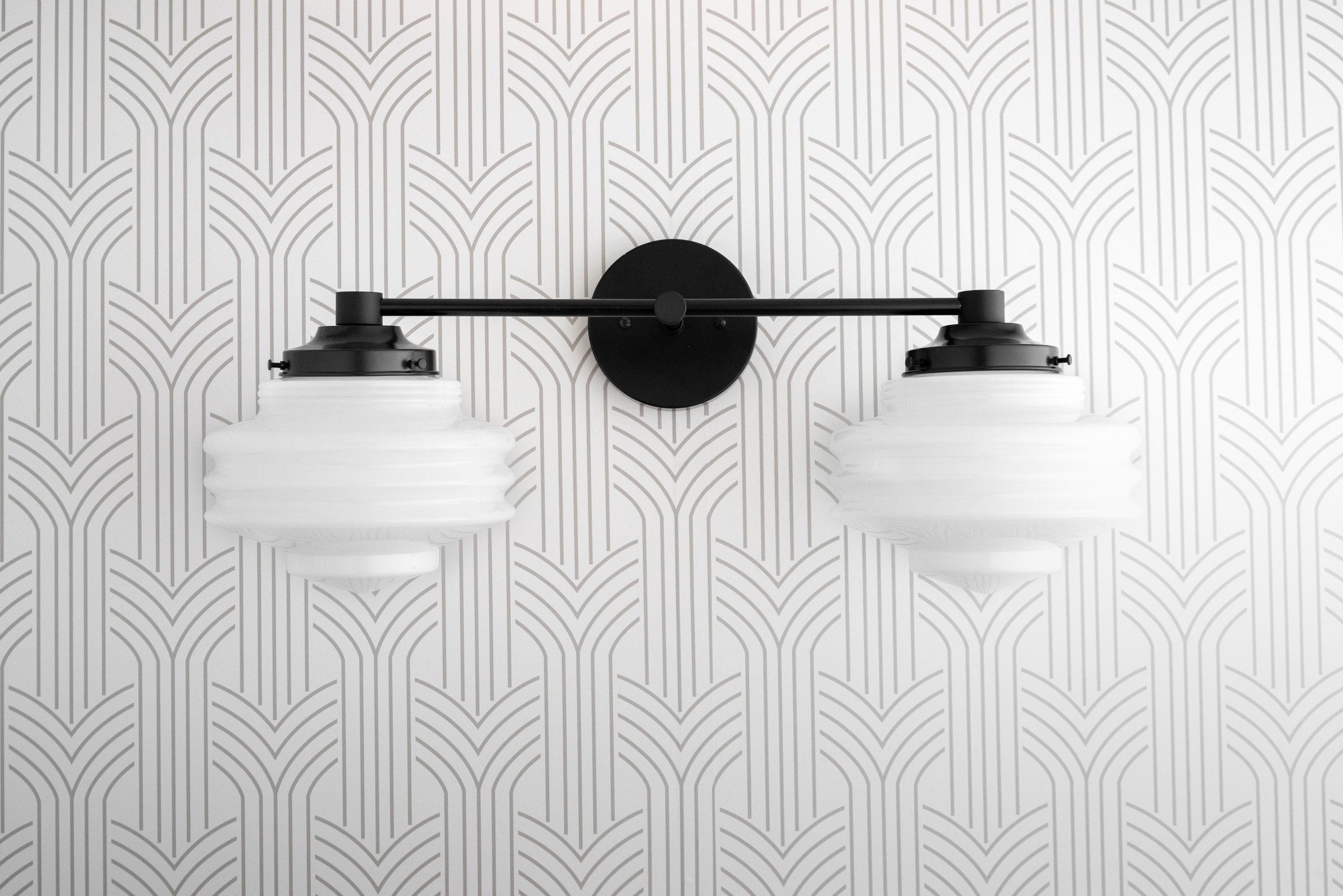 Geotower Glass Modern Wall Sconce - Glass Globe Light - Elegant Home Fixture