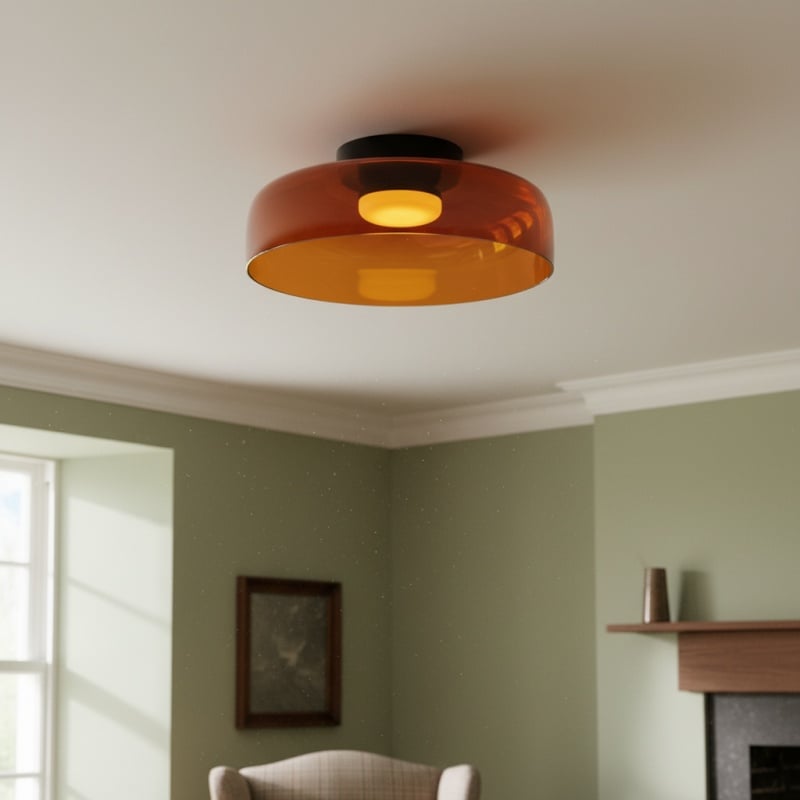 Celestial Modern Layered Glass Ceiling Light - Scandinavian Ceiling Lamp for Home Spaces