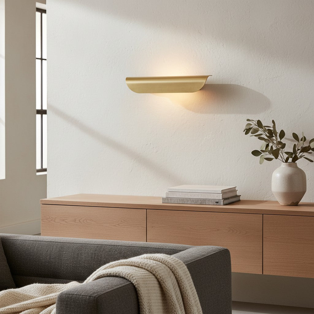 Hidra Modern Metal Wall Sconce – Minimalist Down-Light Sconce for Modern Homes