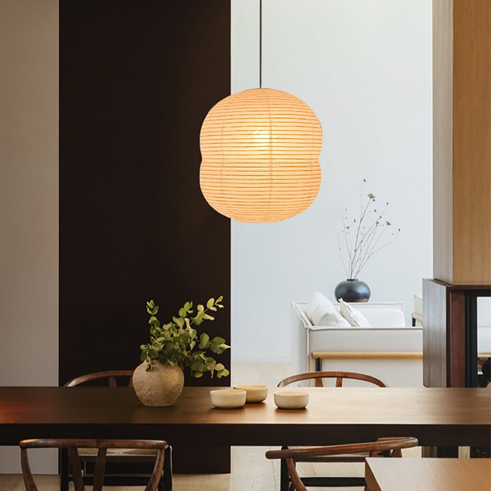 Washi-Papier-Mini-Pendelleuchte – Lampe im japanischen Stil für das Wohnzimmer
