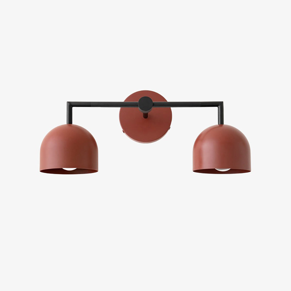 Metio Dome Farmhouse Vanity Wall Light Colorful Metal Sconce