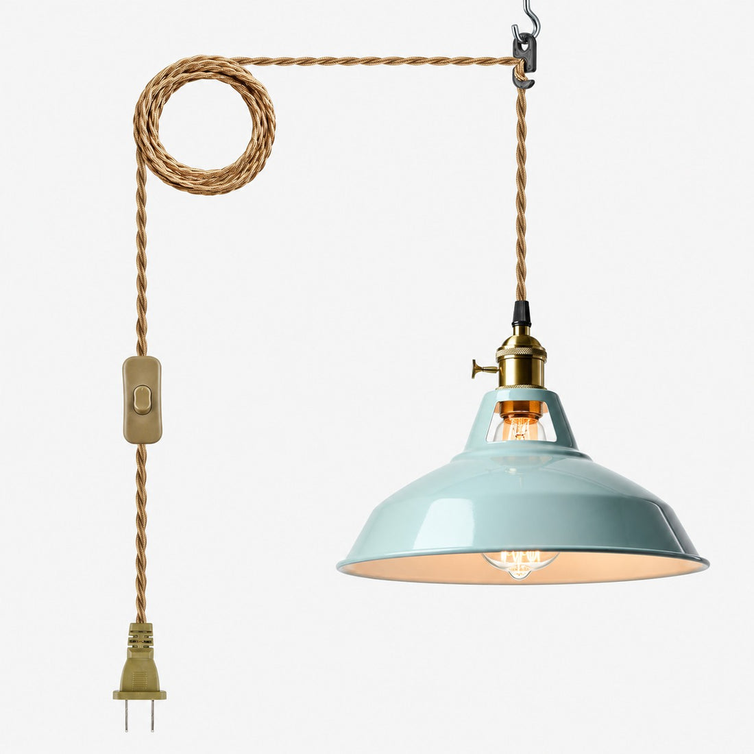 Sea blue barn shade