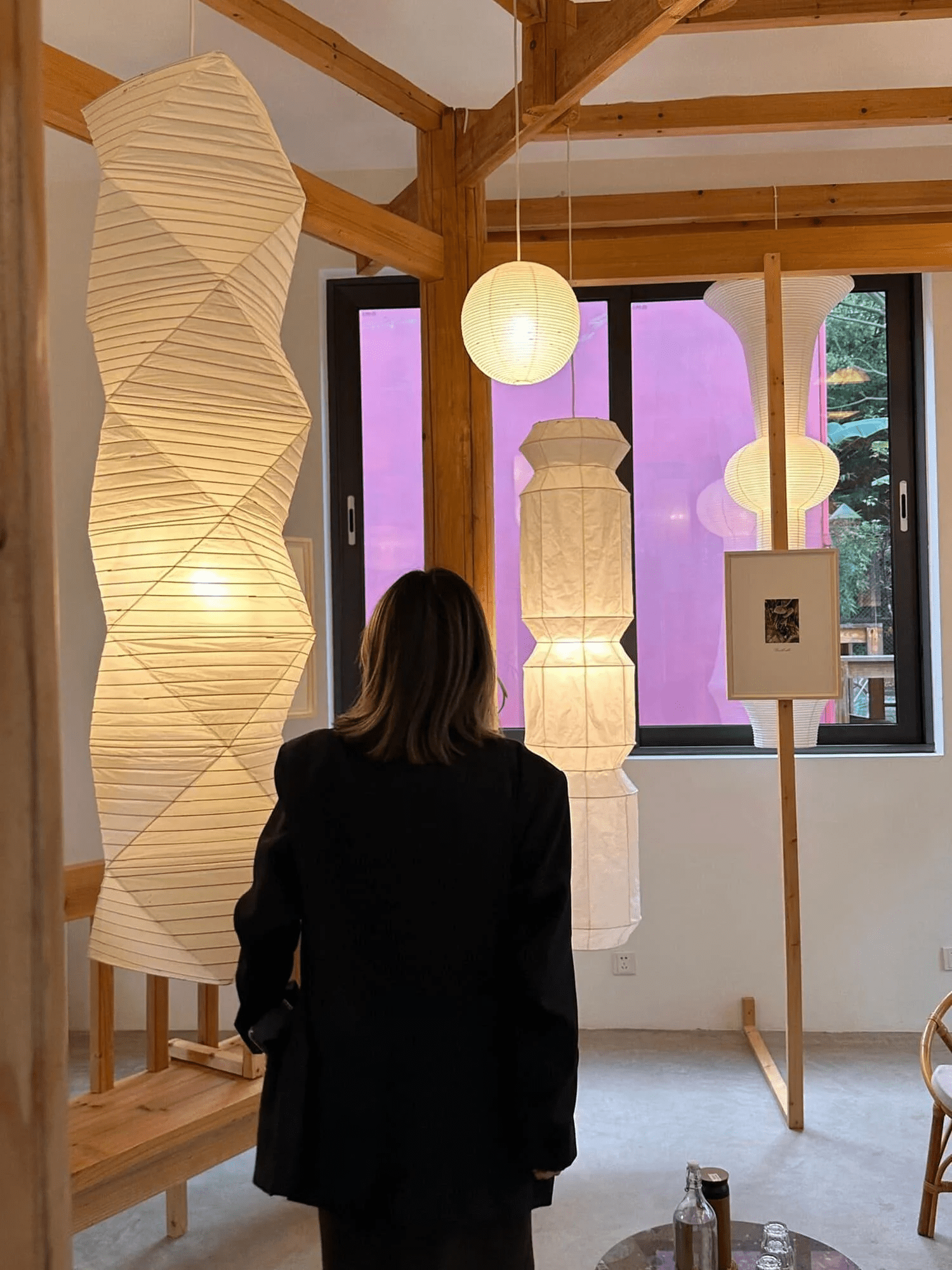 Washi-Papier-Pendelleuchte – Minimalistisches japanisches Licht für gemütliche Räume