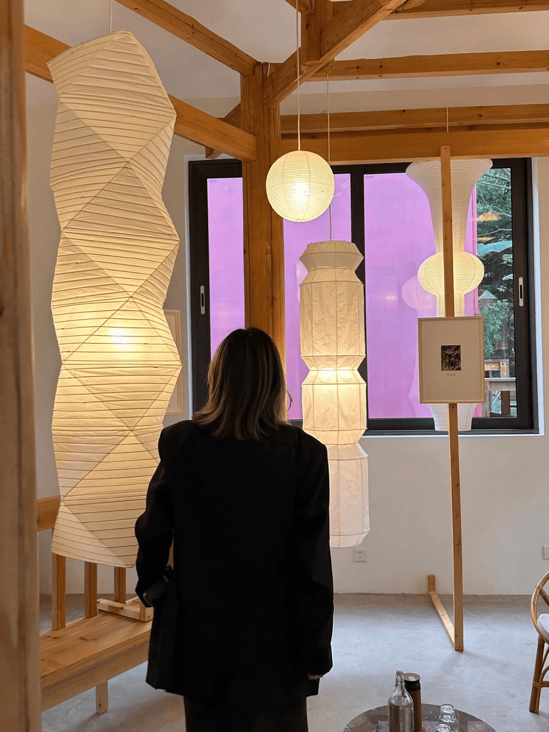 Washi-Papier-Pendelleuchte – Minimalistisches japanisches Licht für gemütliche Räume