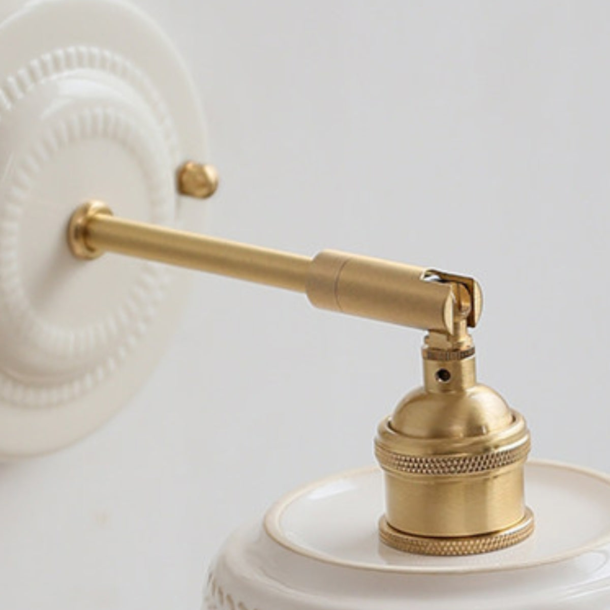 Minimalist Ceramic Bedside Wall Lamp