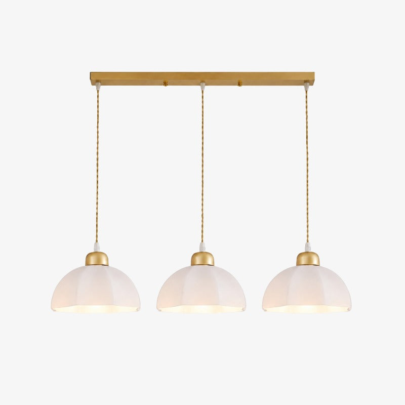 Modern Milk Glass Pendant Light