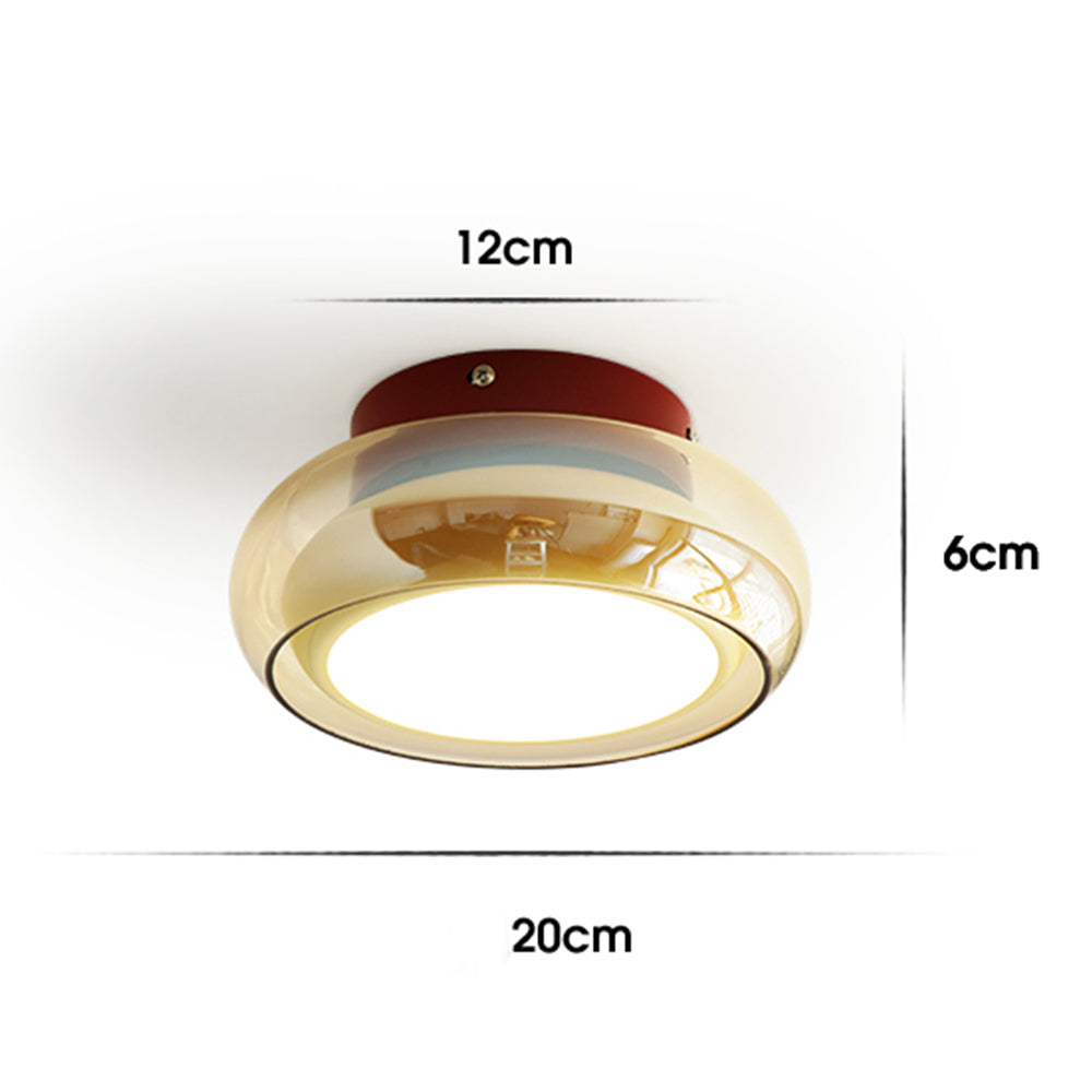 Modern Glass Ceiling Light - Elevate Ambiance Fixture for Living Room