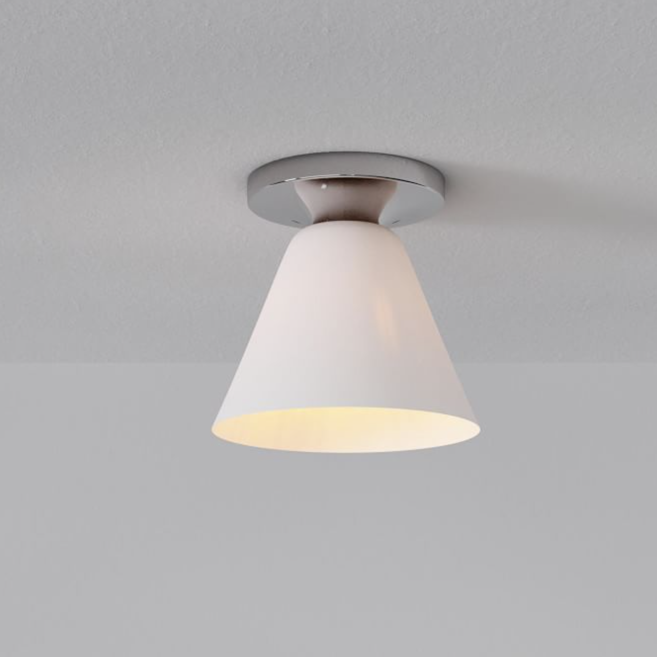Conica Cone Flush Mount – Glass Ceiling Light for Modern Spaces