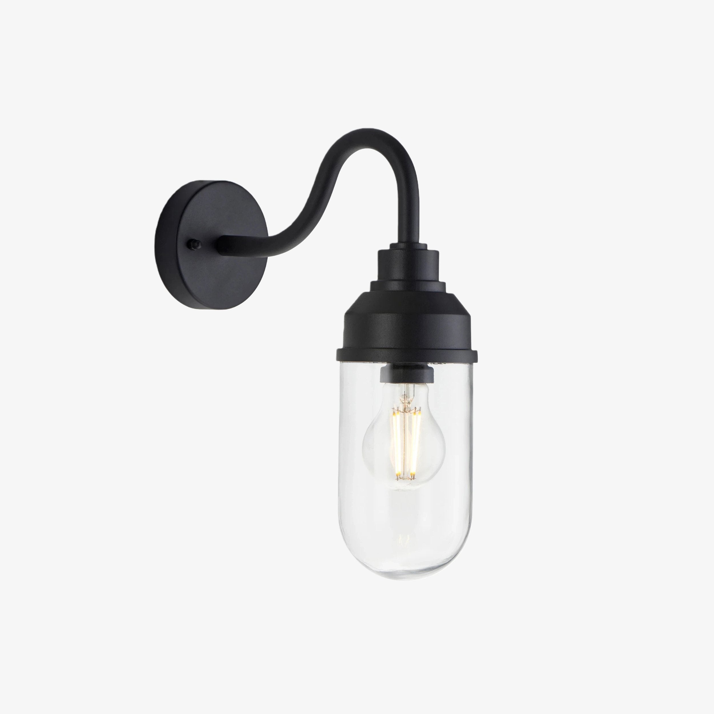Trevanta Contemporary Outdoor Wall Light – Minimalist Lantern for Entryways & Facades
