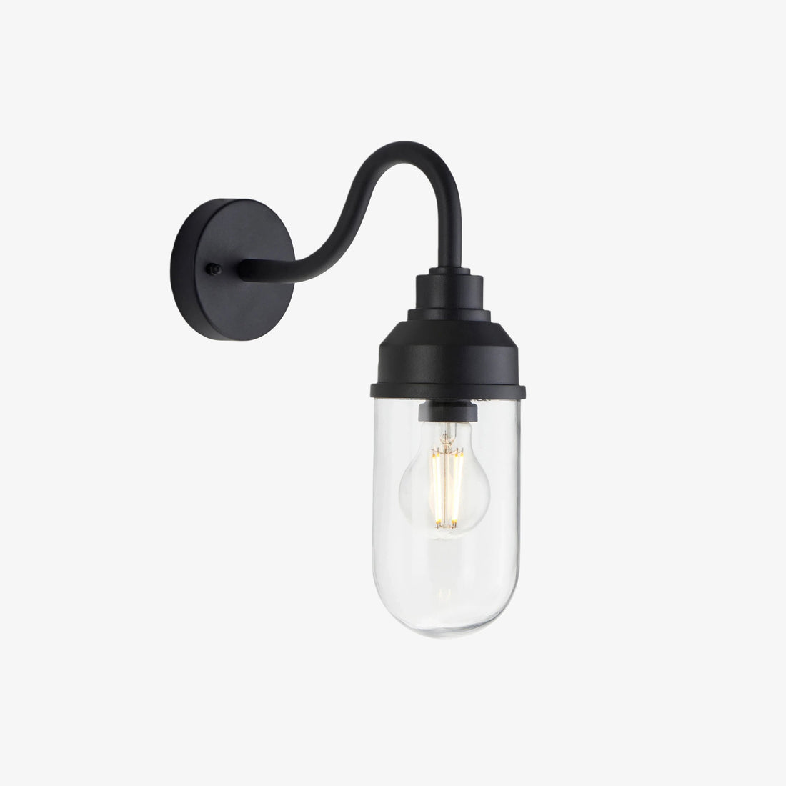 Trevanta Contemporary Outdoor Wall Light – Minimalist Lantern for Entryways & Facades