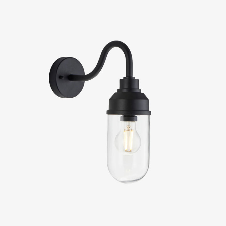 Trevanta Contemporary Outdoor Wall Light – Minimalist Lantern for Entryways & Facades