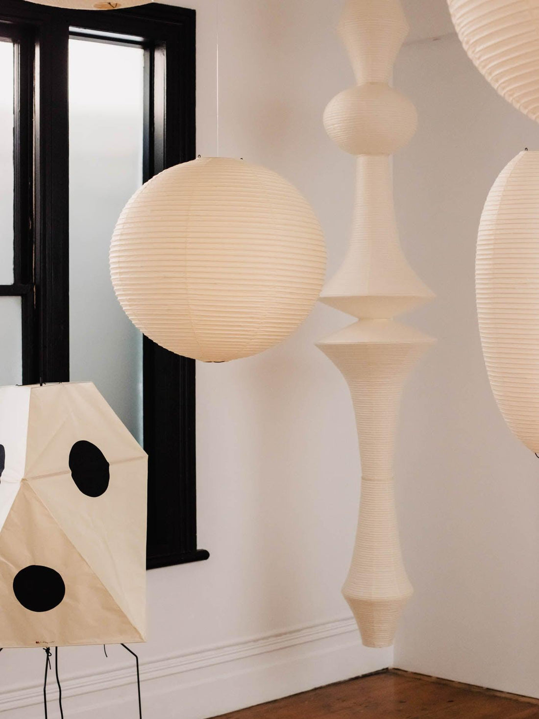 Washi-Papier-Pendelleuchte – Japanische handgefertigte Lampe für das Wohnzimmer