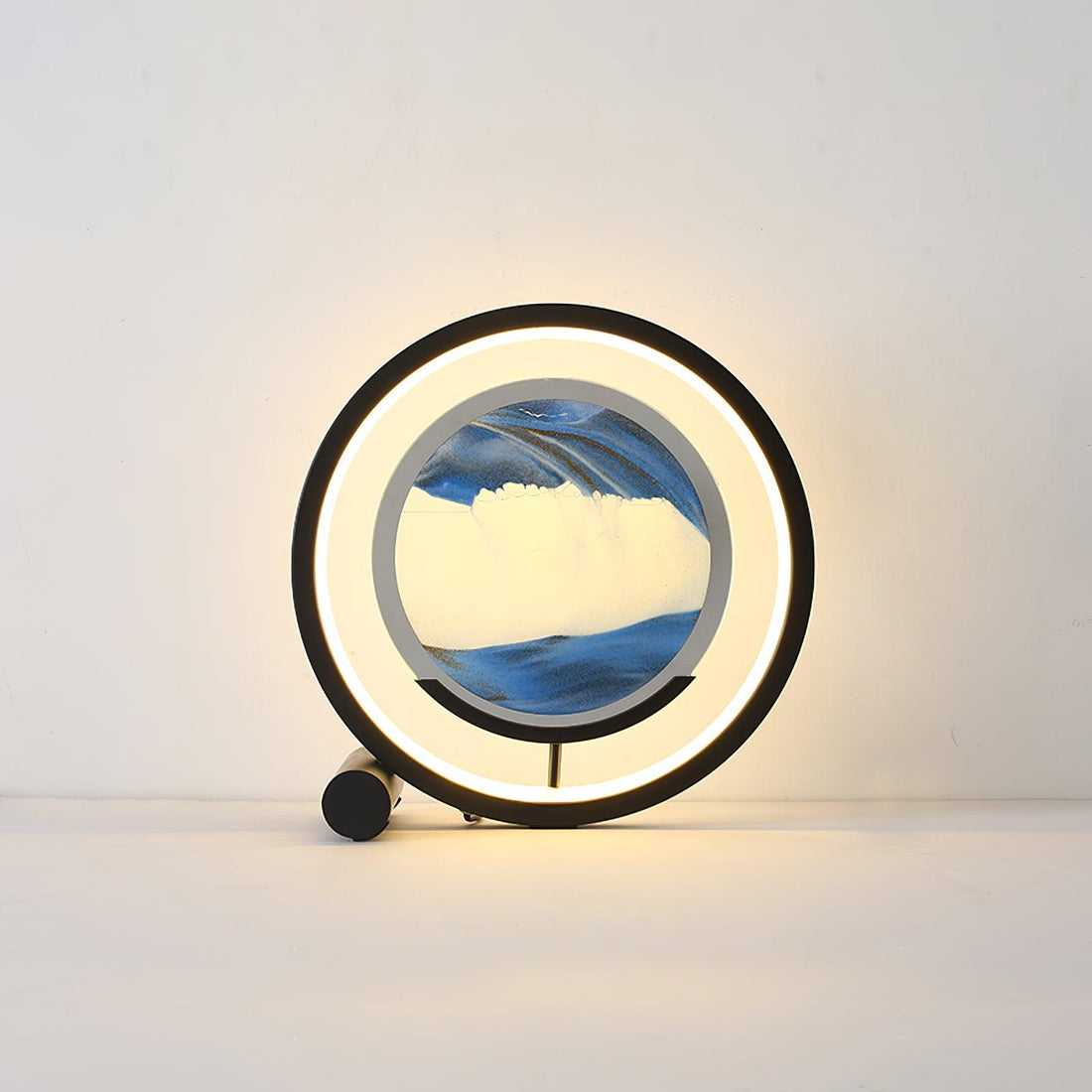 Entspannende Sand-Tischlampe – fließendes Sandlicht für Schlafzimmer und Büro