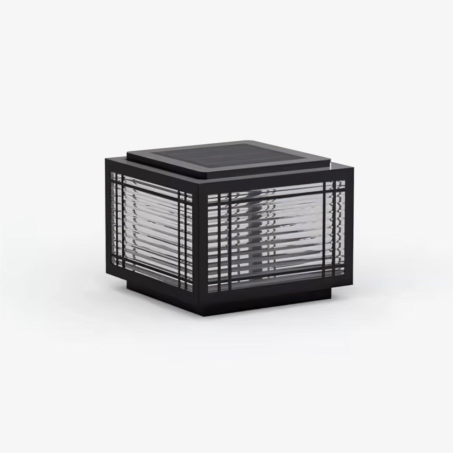 Outdoor Post Light - Solar Stainless Steel Lamp for Deck & Garden Use