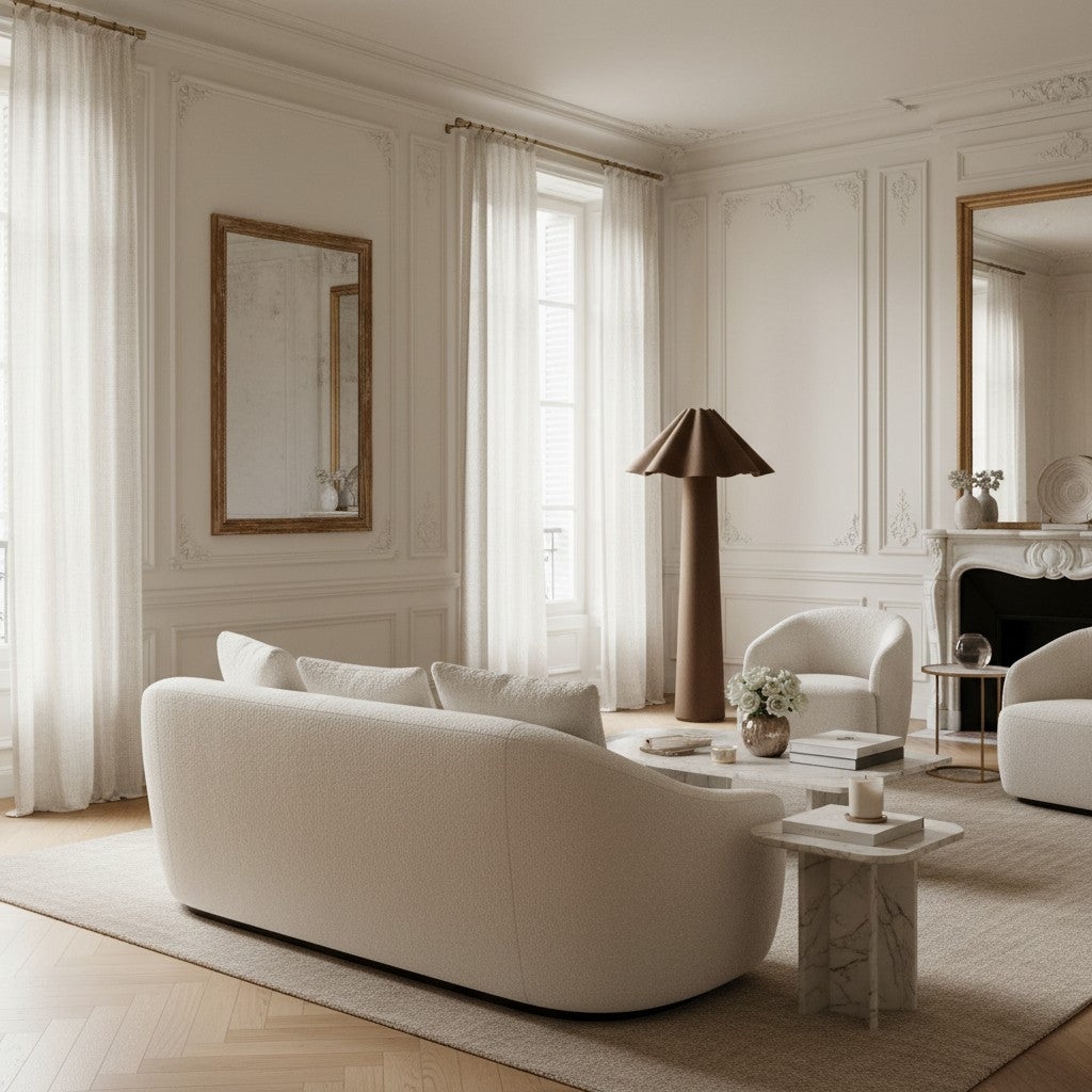 Weavara Sculptural Floor Lamp – Modern Transitional Design for Living Rooms and Lounges