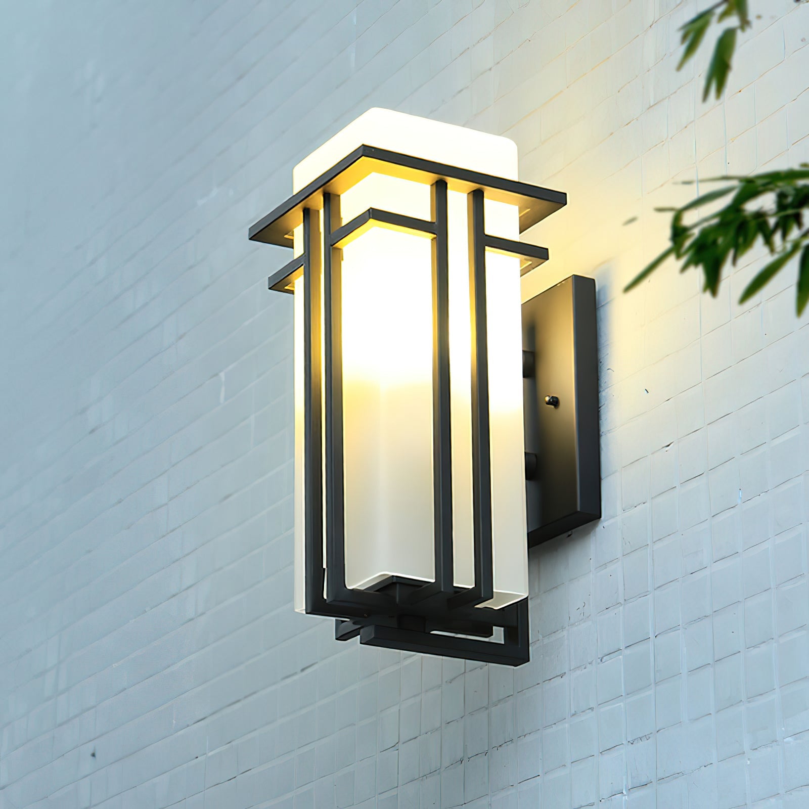 Outdoor Wall Lamp - Retro Iron Sconce for Front & Back Door Lighting