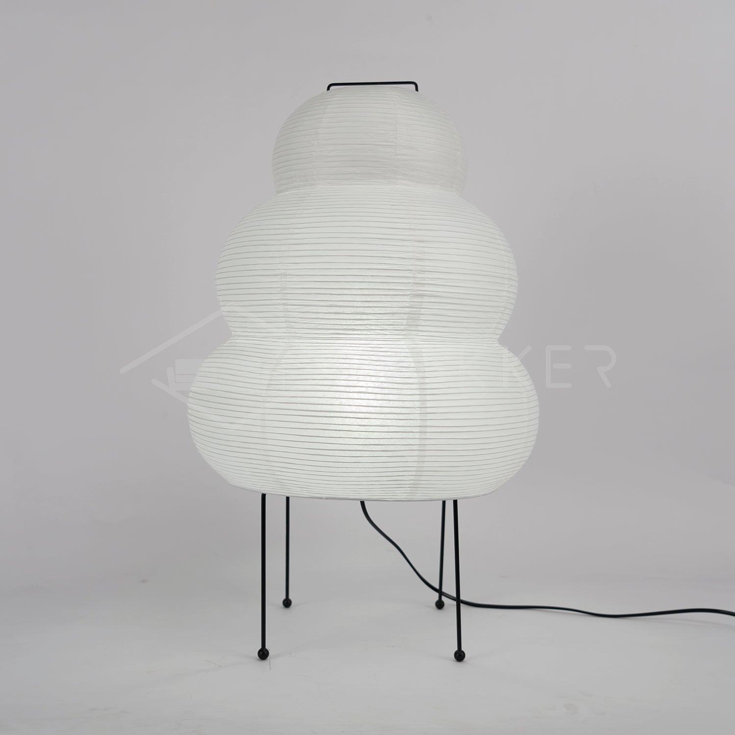 Japanese-Inspired Paper Table Lamp - Mulberry Paper Lamp for Bedroom