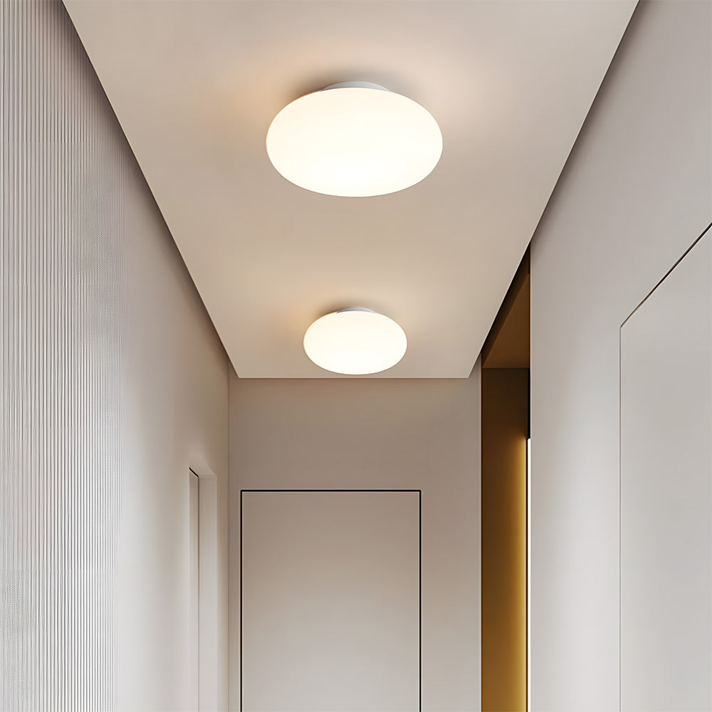 Modern Iron Ceiling Light - Round lampshade Fixture for Bedroom
