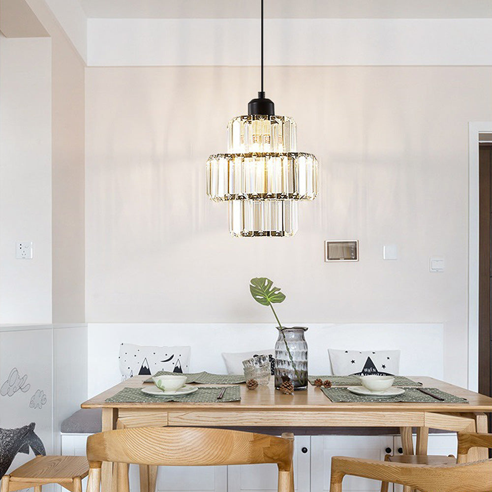 Luxury Pendant Light – Glass Gold Fixture for Elegant Home Interiors