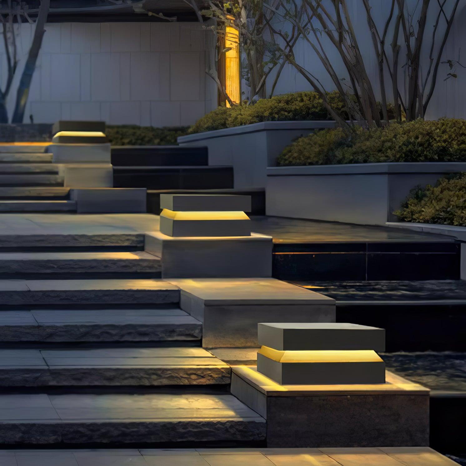 Square Post Outdoor Light - Waterproof Garden Lamp for Pathway