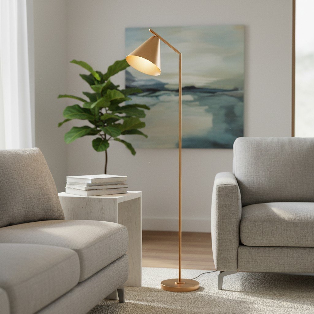 Oricone Modern Floor Task Lamp with Adjustable Arm – Cape Style Reading Light