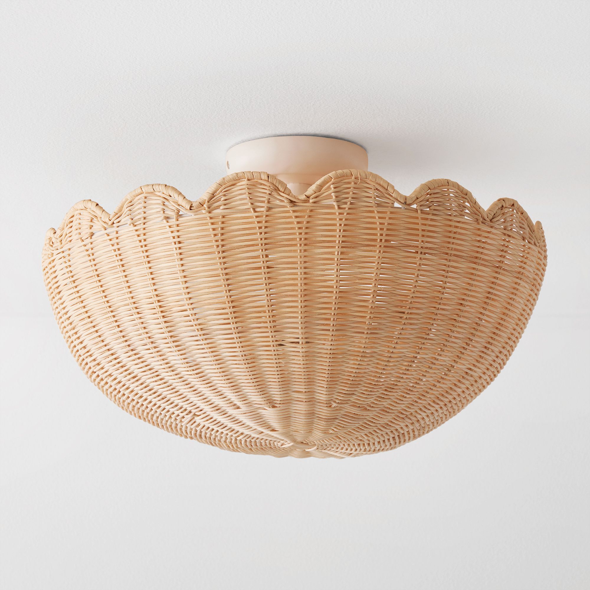 Olvara Rattan Bubble Flush Mount – Schicke Deckenleuchte für Zuhause