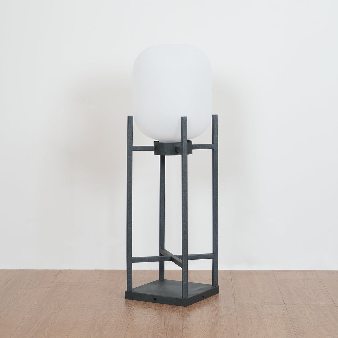 Lantern Floor Lamp - Solar LED Light for Garden, Patio & Outdoor Pathway