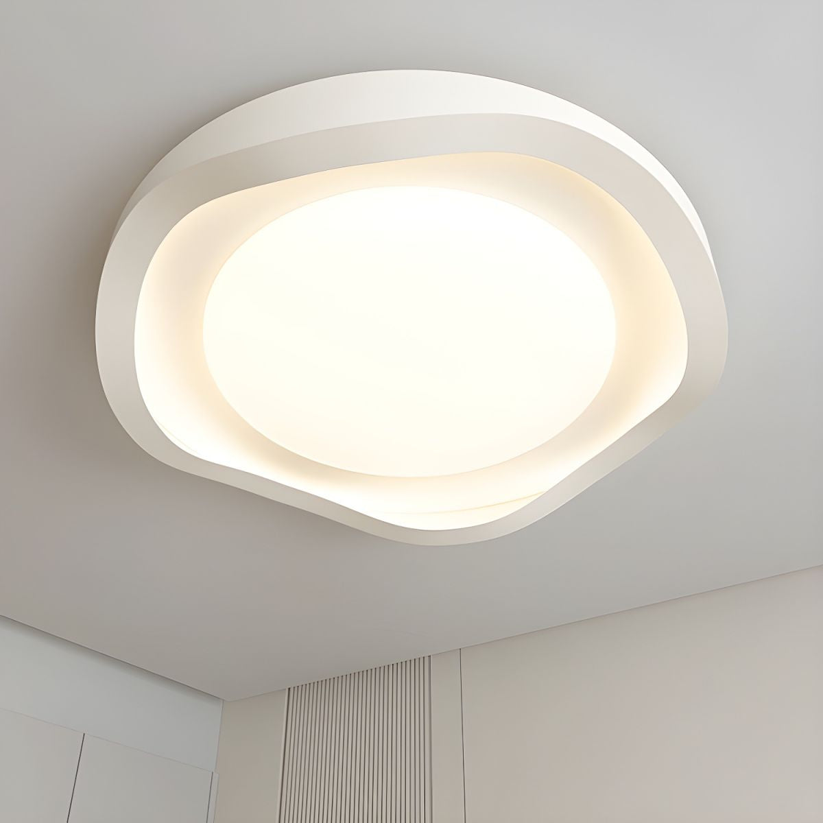Geometric LED Ceiling Light – Acrylic Modern Fixture for Stylish Rooms