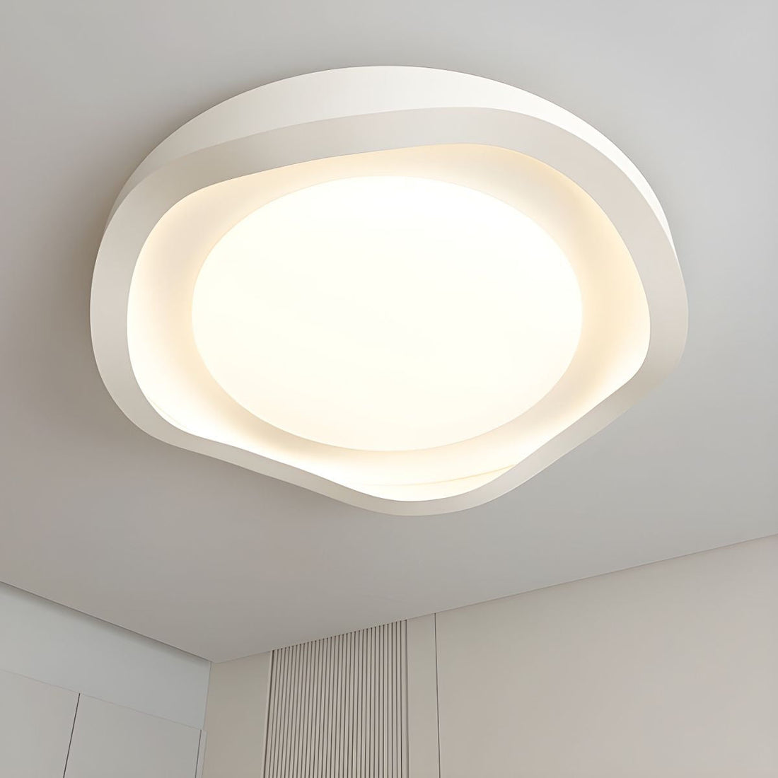 Geometric LED Ceiling Light – Acrylic Modern Fixture for Stylish Rooms