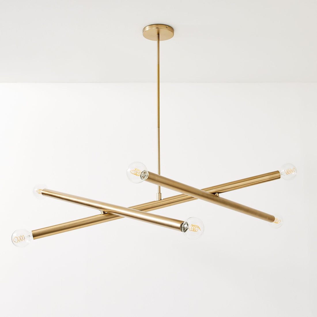 Borvia Metal Arm Chandelier - Modern Adjustable Trace Lamp for Hallway