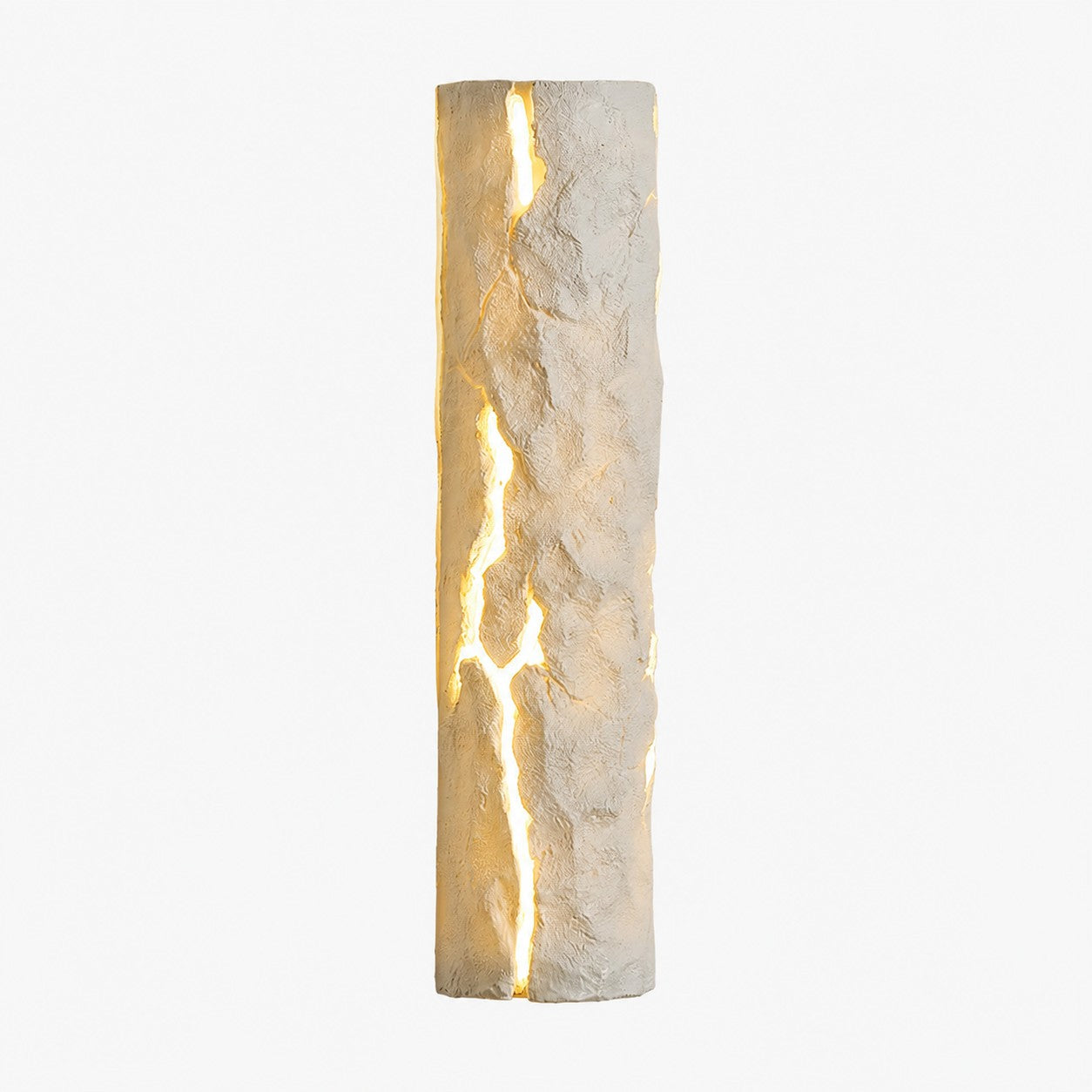 sku white resin crack wall light