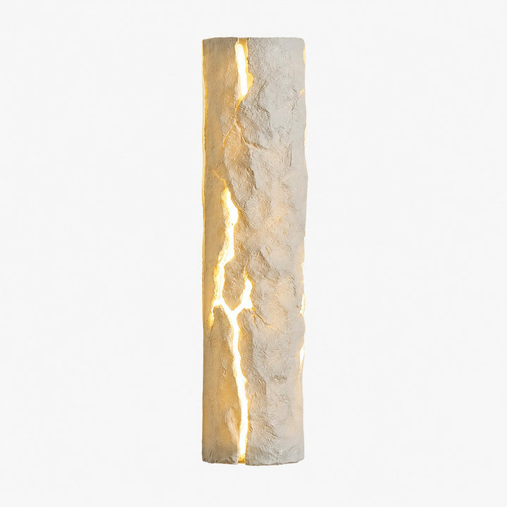 sku white resin crack wall light