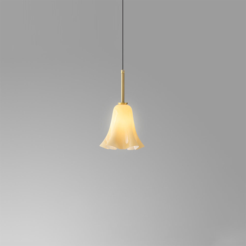 Bauhaus Pendant Light - Retro Glass Flower Design for Bedroom