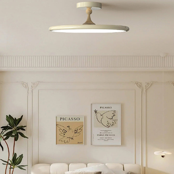 Bauhaus Disc Ceiling Light - Acrylic LED Bedroom Lighting Modern
