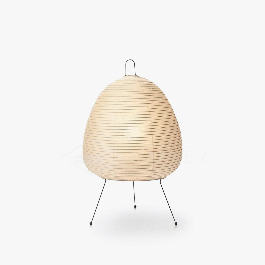 Japanisch inspirierte Papiertischlampe – Maulbeerpapierlampe fürs Schlafzimmer