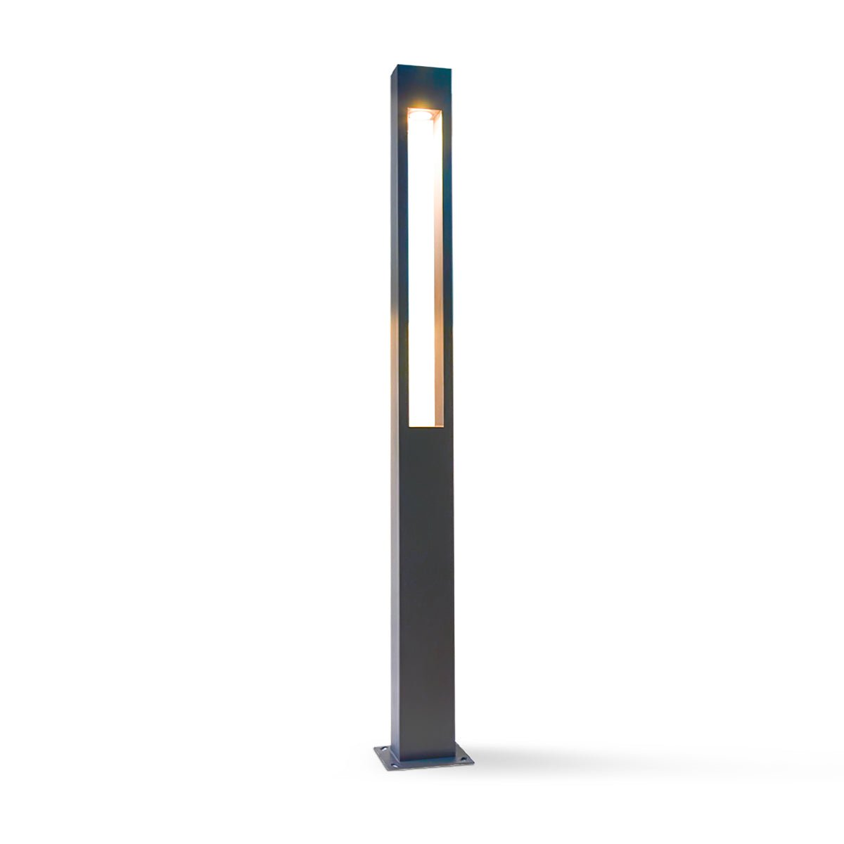 Modern Pole Outdoor Light - Geometric Post Garden Street Lamp