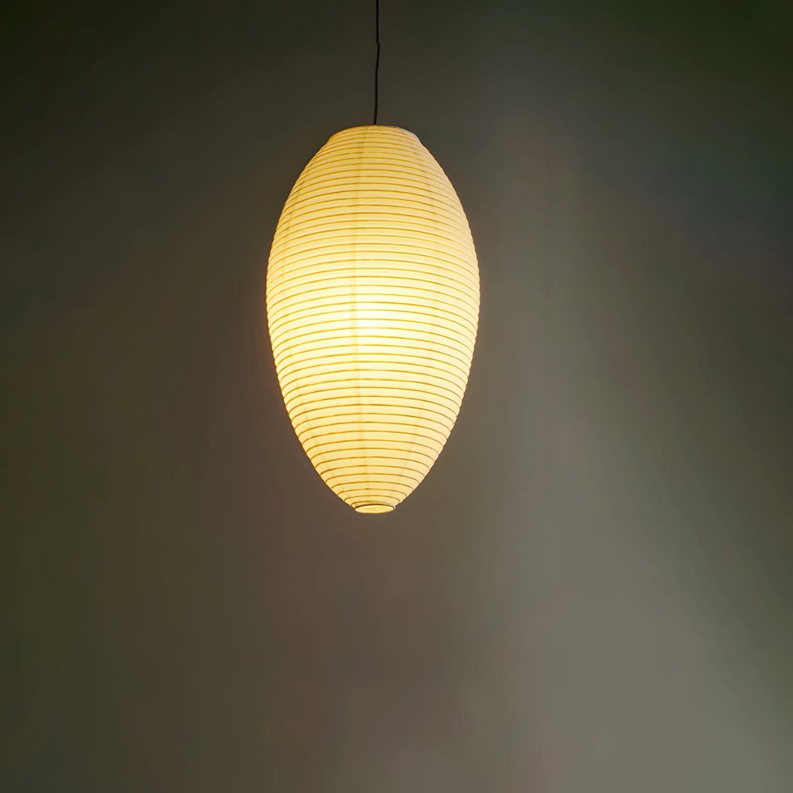 Washi Paper Pendant Lamp - Warm Chestnut Glow for Elegant Interiors